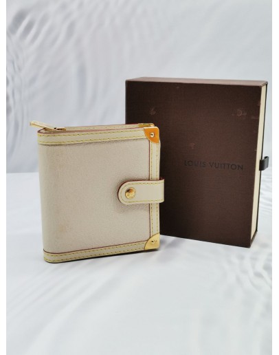 Louis Vuitton Ivory Suhali Compact Zippy Wallet  #2055
